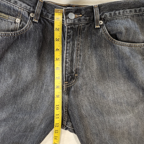 Calvin Klein Black Denim Straight Leg Jeans - Mens Size 34 - Picture 11 of 12